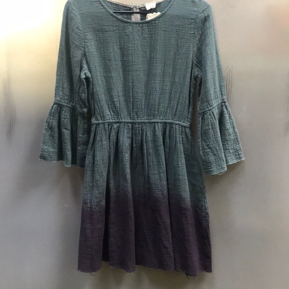 hyku Dresses & Skirts - Anthropologie-HYKU boho dress green/purple ombré